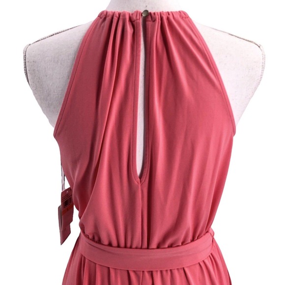 1. STATE NEW Womens Size Small Halter Neck Belted Romper Stretch Jersey Knit - Picture 4 of 10